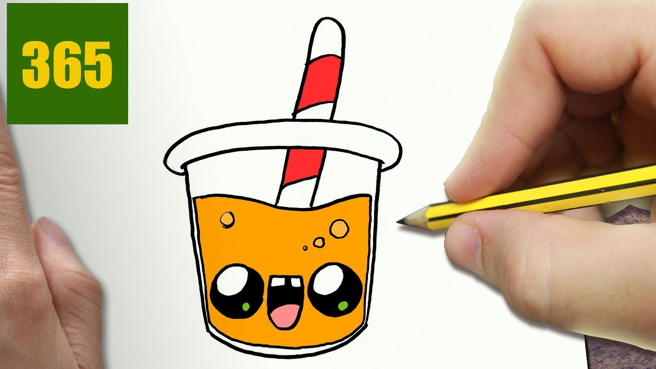 1280x720 how to draw a juice cute, easy step - Juice Drawing