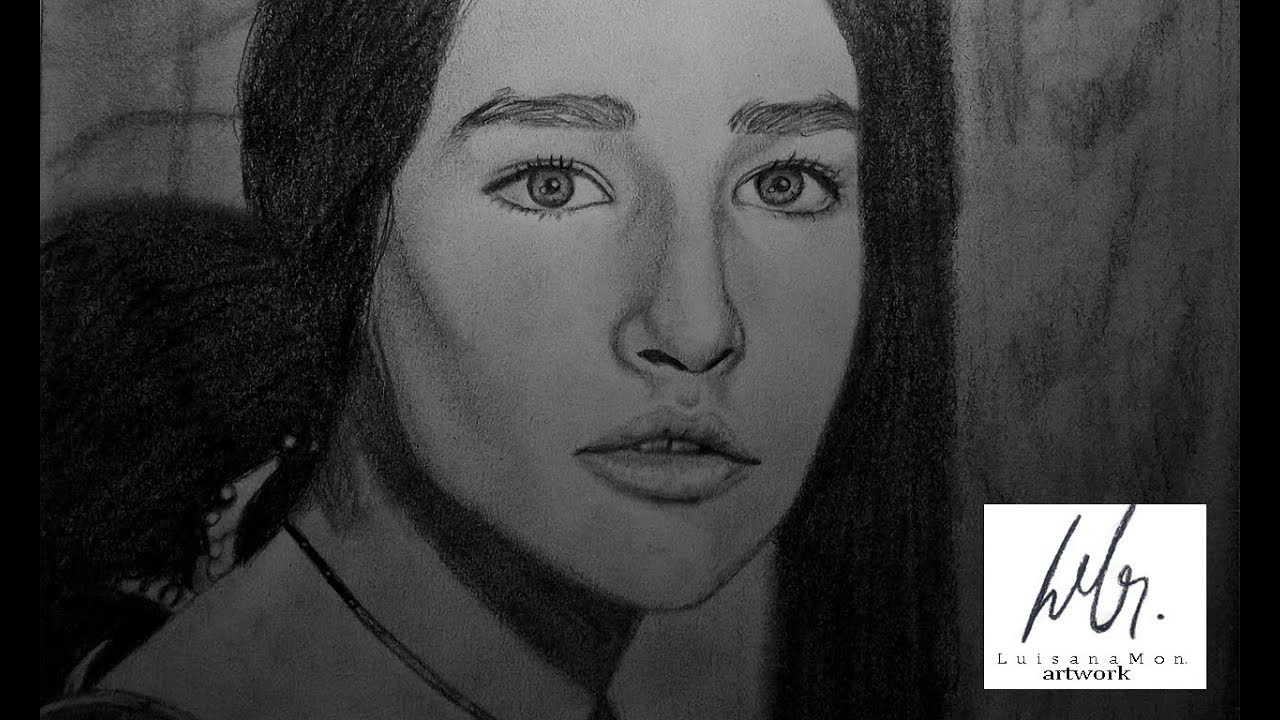 1280x720 Olivia Hussey 'romeo And Juliet' Pencil Drawing - Juliet Drawing