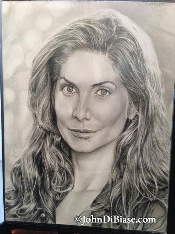 570x760 Original Drawing Of Elizabeth Mitchell From Lost As Juliet Etsy - Juliet Drawing