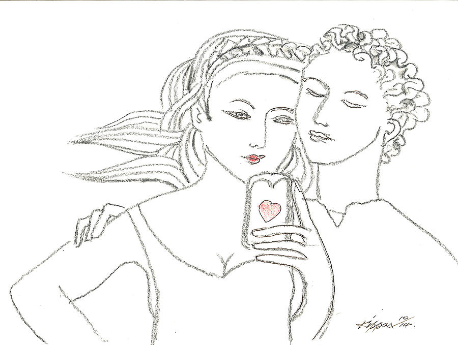 900x679 romeo and juliet selfie drawing - Juliet Drawing