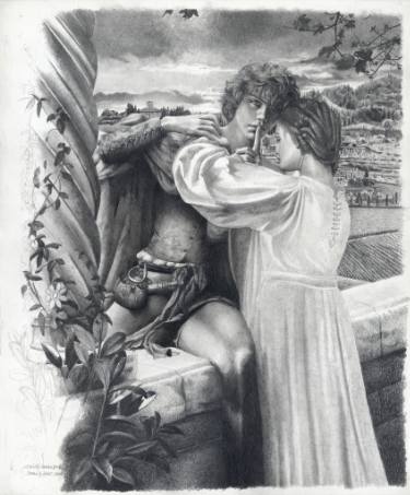 375x453 Romeo And Juliet Drawing - Juliet Drawing