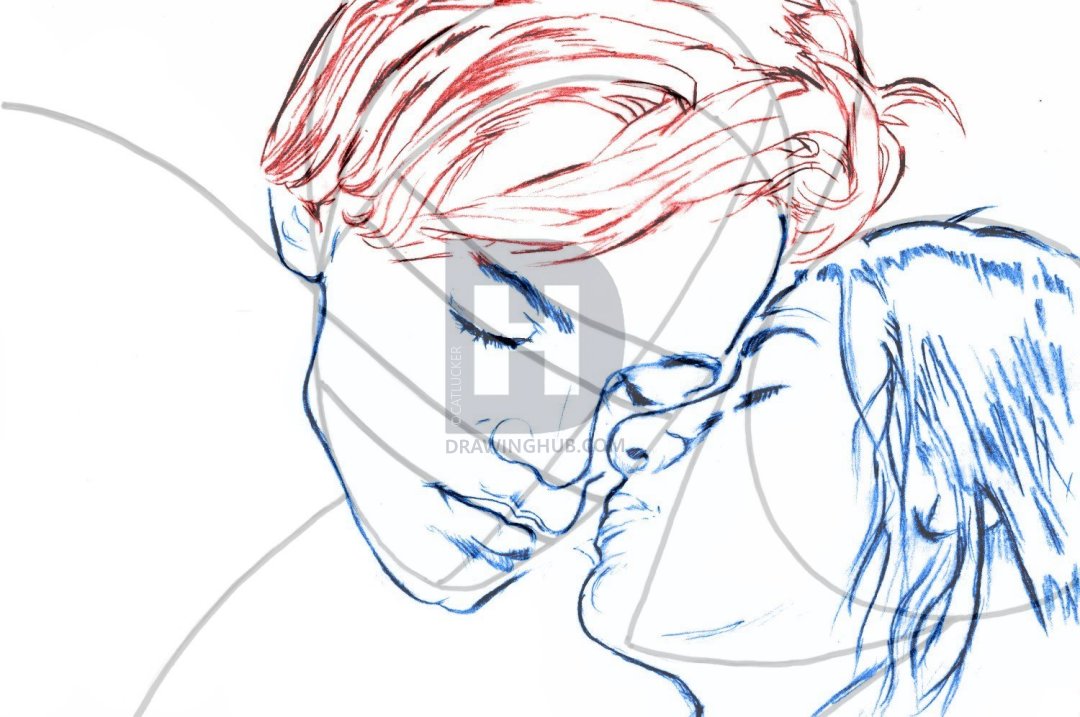 1080x717 How To Draw Romeo And Juliet, Step - Juliet Drawing