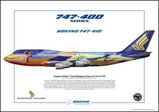 550x389 singapore airlines tropical megatop livery aviation - Jumbo Jet Drawing