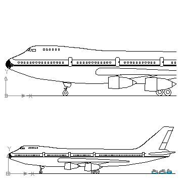 360x360 autocad drawing boeing jumbo jet dwg - Jumbo Jet Drawing