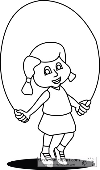 324x550 jump rope black and white cliparts - Jump Rope Drawing