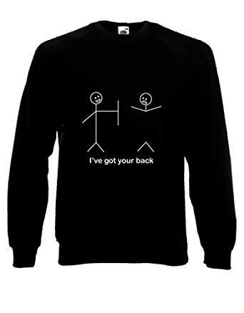 342x438 i`ve got your back funny drawing jumper sweater pullover top - Jumper Drawing