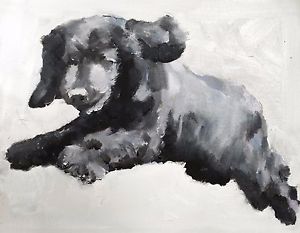 300x233 Jumping Dog Art Print Wall Art From Original Oil Painting - Jumping Dog Drawing