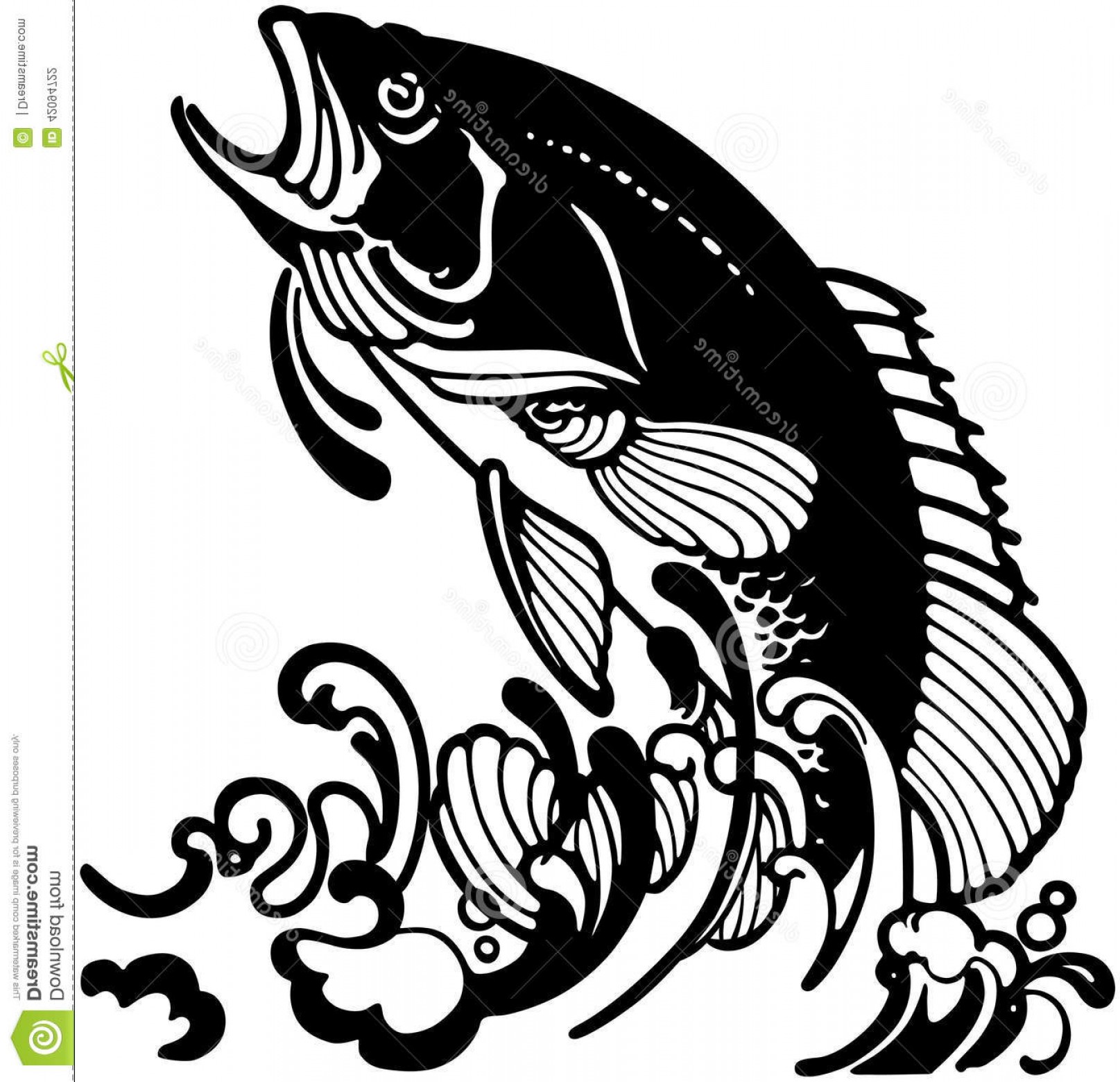 1615x1560 Stock Illustration Stylized Jumping Fish Image Lazttweet - Jumping Fish Drawing