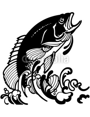 Jumping Fish Drawing at PaintingValley.com | Explore collection of ...