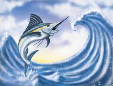 375x285 Jumping Fish Drawing - Jumping Fish Drawing