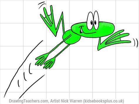 474x355 Jumping Frog Drawing Gtgt - Jumping Frog Drawing