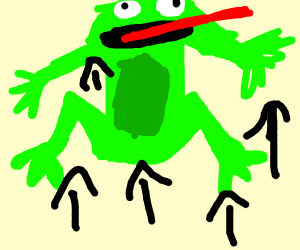 300x250 Jumping Frog Drawing - Jumping Frog Drawing