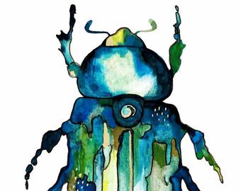 340x270 Junebug Art Etsy - June Bug Drawing