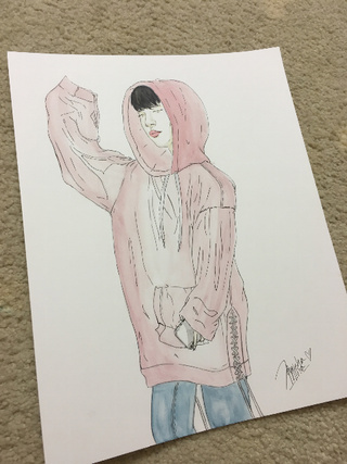 320x427 Jin Drawings On Paigeeworld Pictures Of Jin - Jungkook Drawing Skills