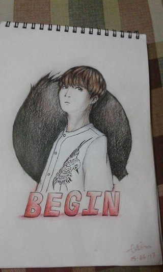 320x533 Jungkook Drawings On Paigeeworld Pictures Of Jungkook - Jungkook Drawing Skills
