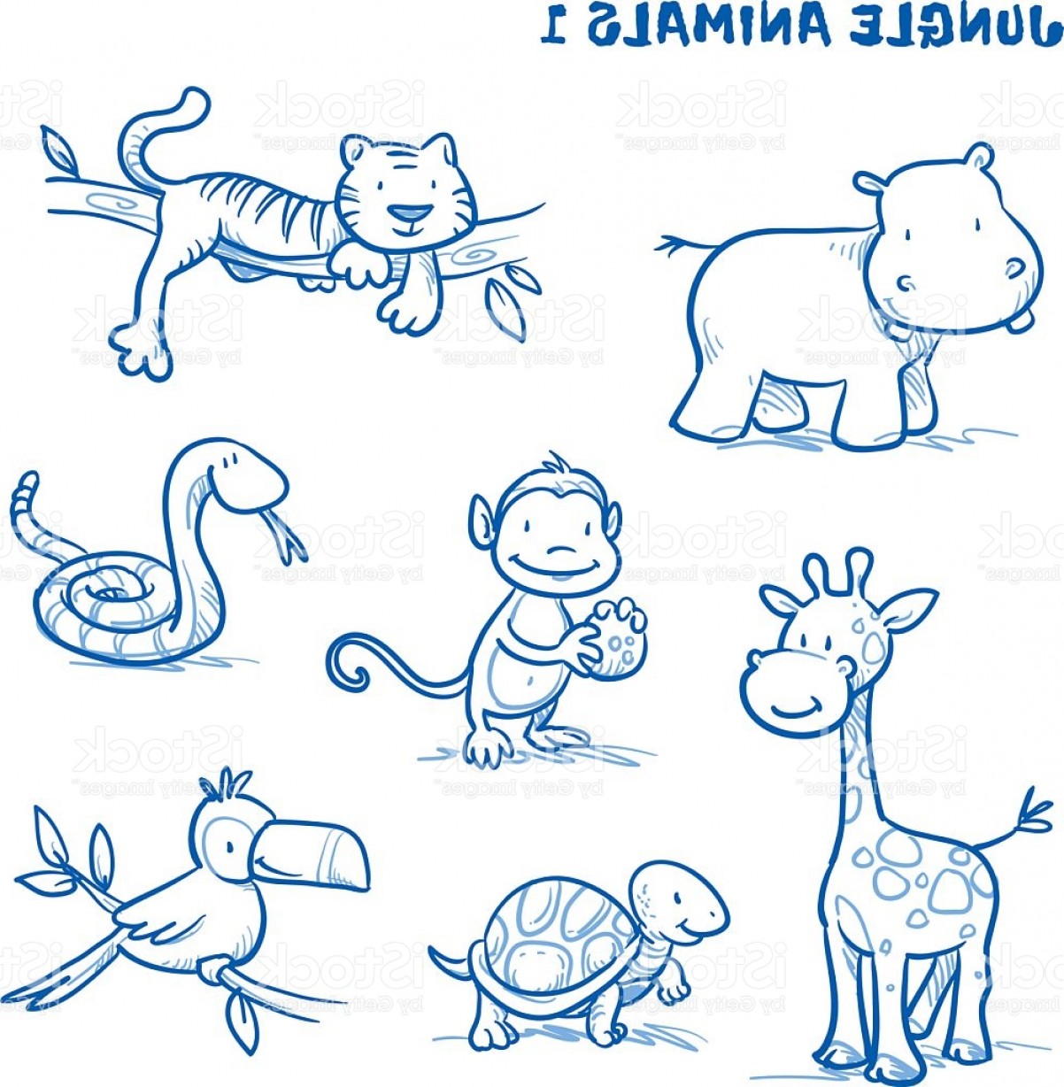 40+ Most Popular Jungle Drawing Easy With Animals Tasya Baby