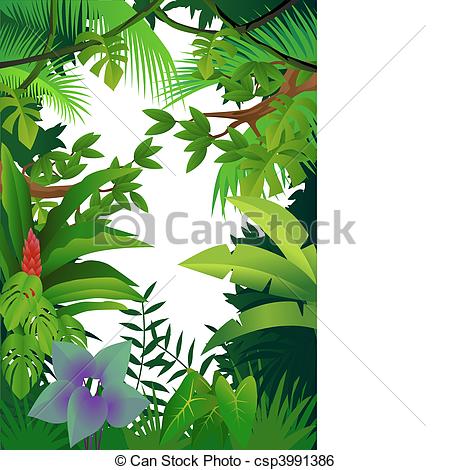 450x470 Huge Collection Of 'jungle Leaves Drawing' Download More Than - Jungle Background Drawing