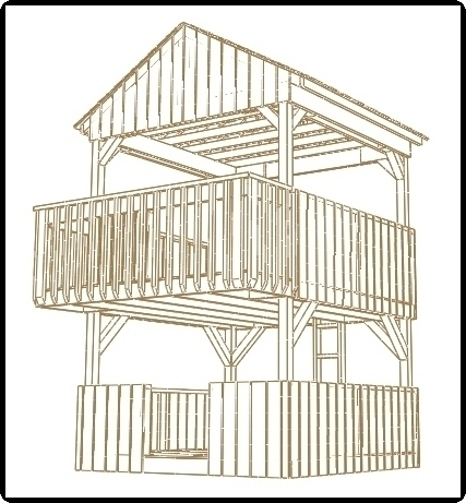 427x461 Custom Jungle Gym Plans, Story Fort Playhouse, Easy To Build - Jungle Gym Drawing
