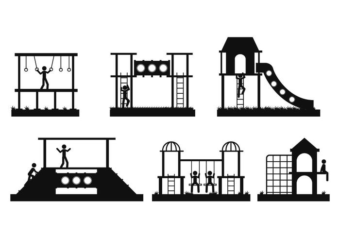 700x490 Jungle Gym Vector Set - Jungle Gym Drawing