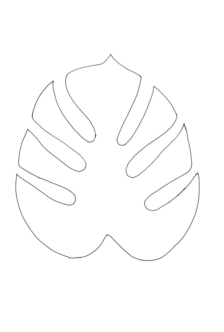 Printable Jungle Leaf