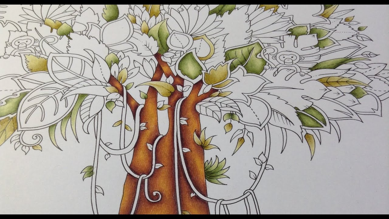 1280x720 Magical Jungle - Jungle Tree Drawing