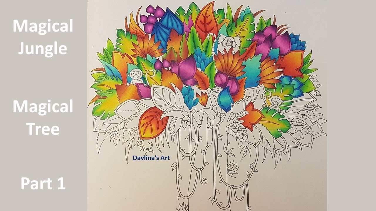 1280x720 Magical Tree - Jungle Tree Drawing