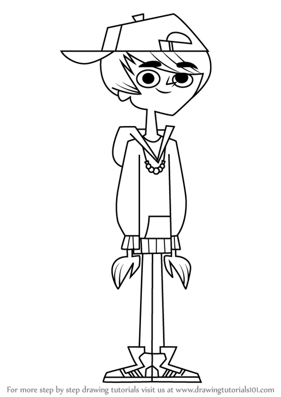 566x800 learn how to draw junior from total drama - Junior Drawing