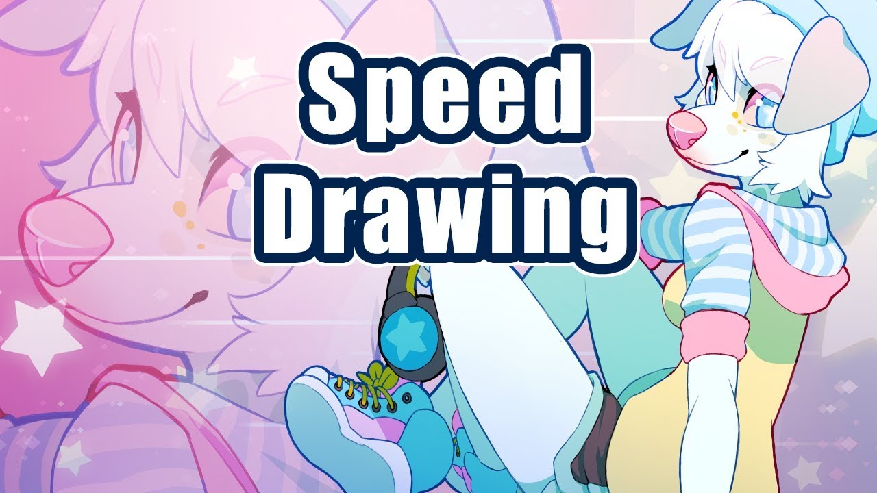 1280x720 juniper anthro furry speed drawing time lapse - Juniper Drawing
