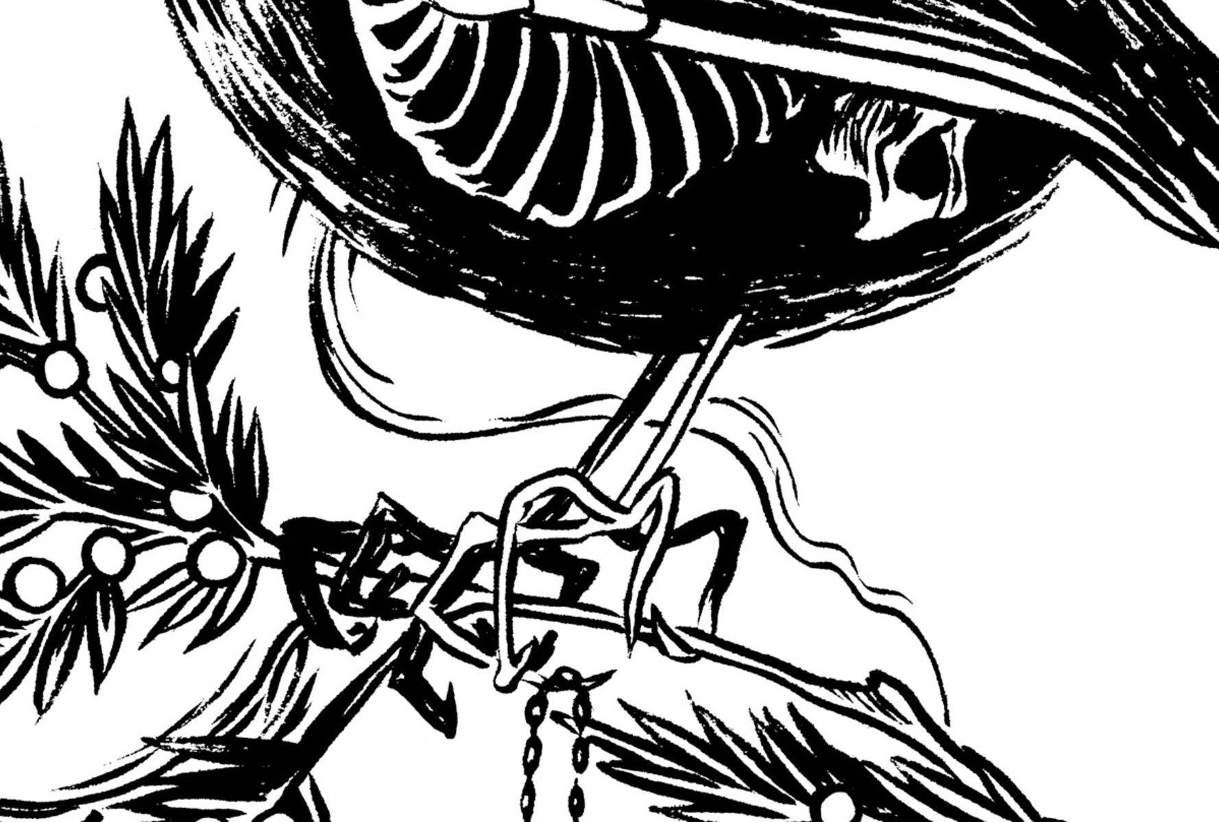 1778x1200 My Mother, She Killed Me - Juniper Tree Drawing