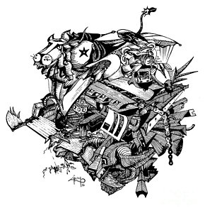 290x300 Junkyard Fusion Drawing - Junk Drawing