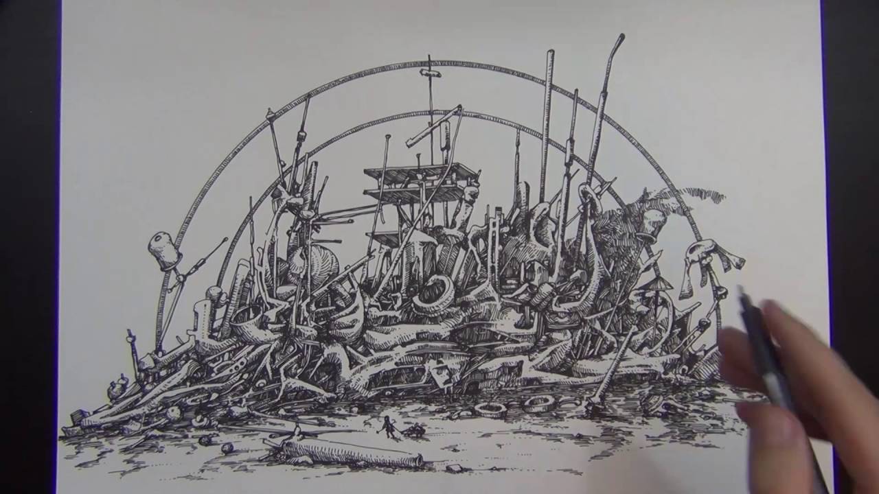 1280x720 drawing a pile of junk - Junk Drawing
