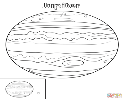 400x322 Jupiter Coloring - Jupiter Planet Drawing