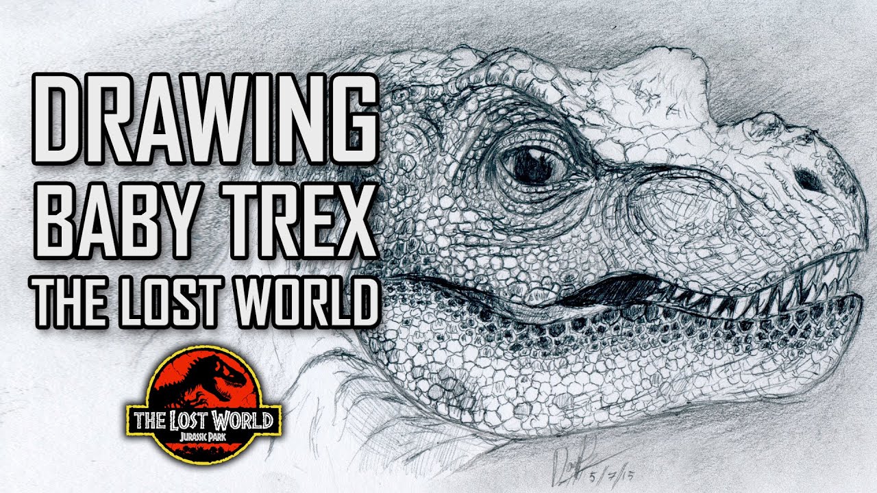 1280x720 drawing baby trex from the lost world jurassic park - Jurassic Park Drawing