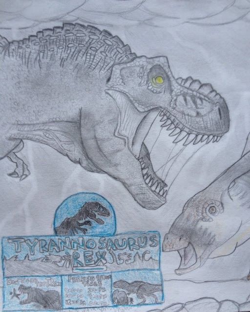 512x640 jurassic world t rex kingdom feeding show - Jurassic Park T Rex Drawing