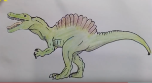 300x164 How To Draw Spinosaurus In Jurassic World And Spinosaurus - Jurassic World Drawing