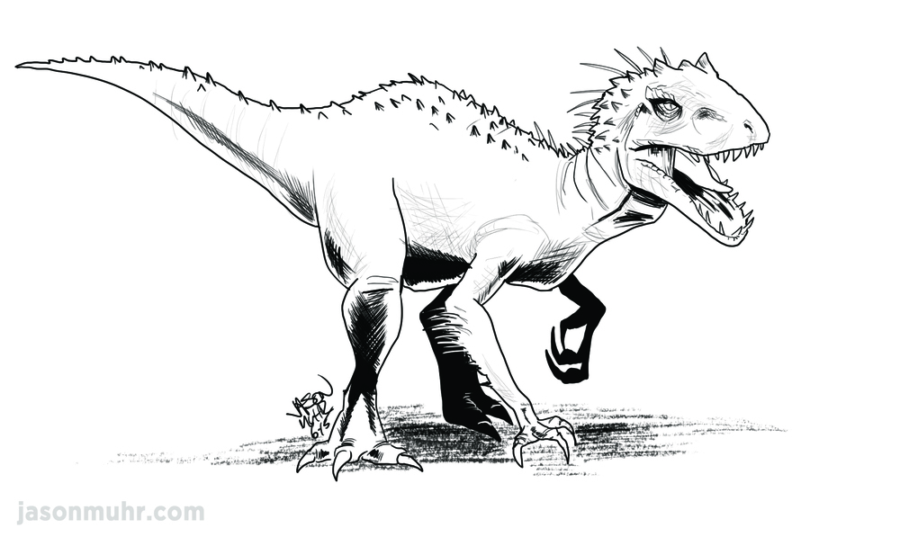 1000x597 Dino Drawing Jurassic World For Free Download - Jurassic World Drawing