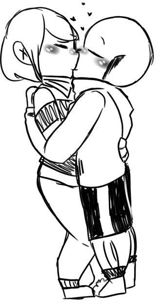 320x615 Someone Requests A Blushing Sans Me Brain Me - Just Do It Drawing