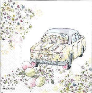Just Married Car Drawing