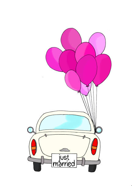 433x612 just married car clipart great free clipart, silhouette - Just Married Car Drawing