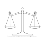 150x150 learn how to draw scales of justice - Justice Drawing