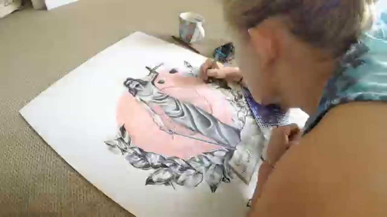 1280x720 gopro speed drawing lady of justice world mandala - Justice Drawing