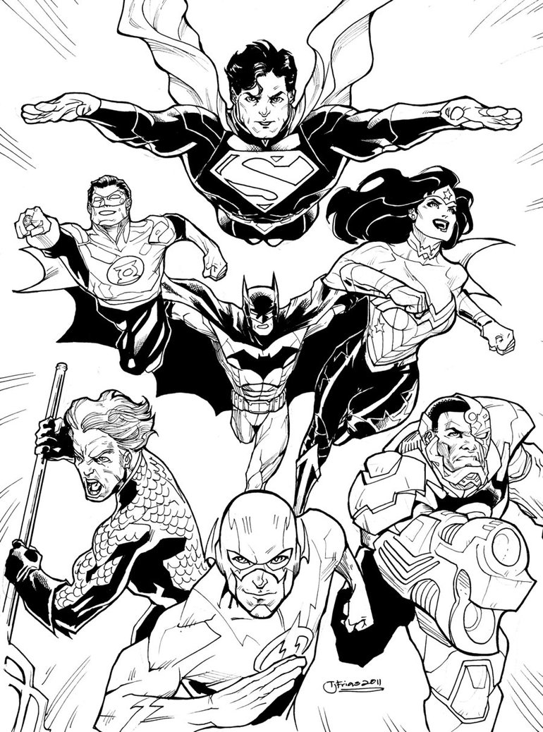 Justice League Sketch at Explore collection of