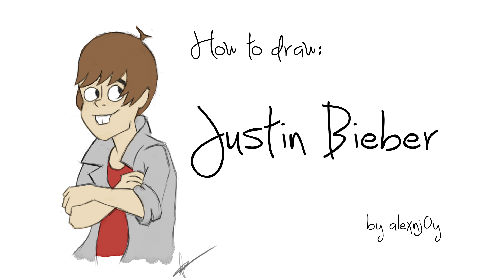 1920x1080 how to draw justin bieber's cartoon character vector graphics blog - Justin Bieber Cartoon Drawing