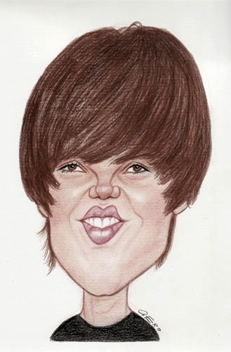 329x500 justin bieber - Justin Bieber Cartoon Drawing