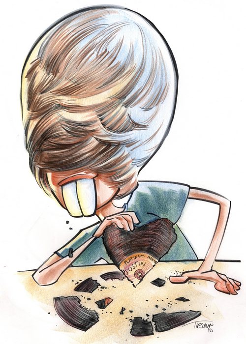 500x700 Caricature - Justin Bieber Cartoon Drawing