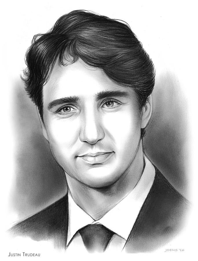 684x900 justin pierre james trudeau drawing - Justin Drawing