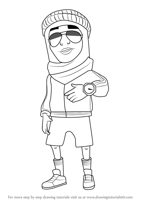 566x800 Learn How To Draw Prince K From Subway Surfers - K Drawing