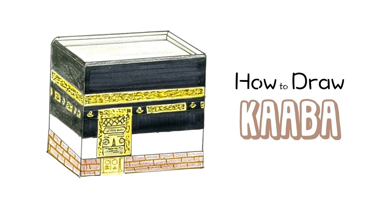 1280x720 How To Draw The Kaaba - Kaba Drawing
