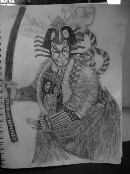 450x600 Finished Kabuki Drawing - Kabuki Drawing