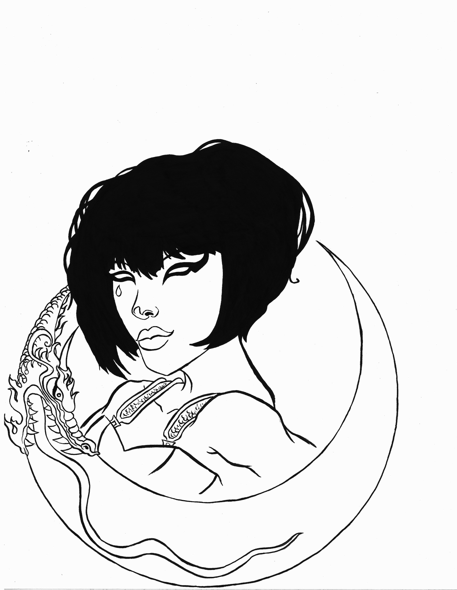 1552x2000 Kabuki Original Drawing Gnossienne Online Store Powered - Kabuki Drawing